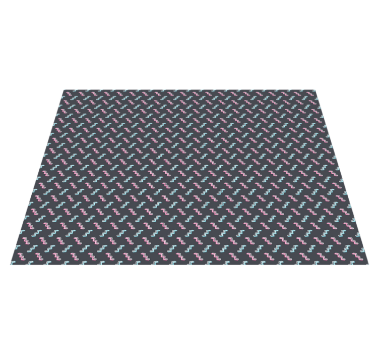 Colorful Wavy Shapes vinyl rug - TenStickers