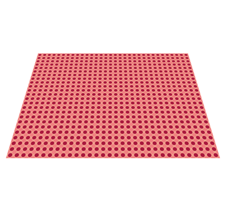 Polka Dot Motif vinyl rug - TenStickers