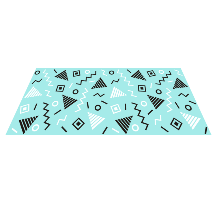 Forms Arrangement geometric vinyl rug - TenStickers