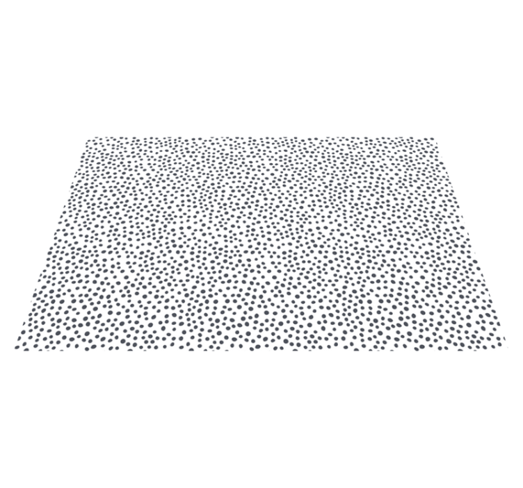 Black Dot Motif vinyl rug - TenStickers