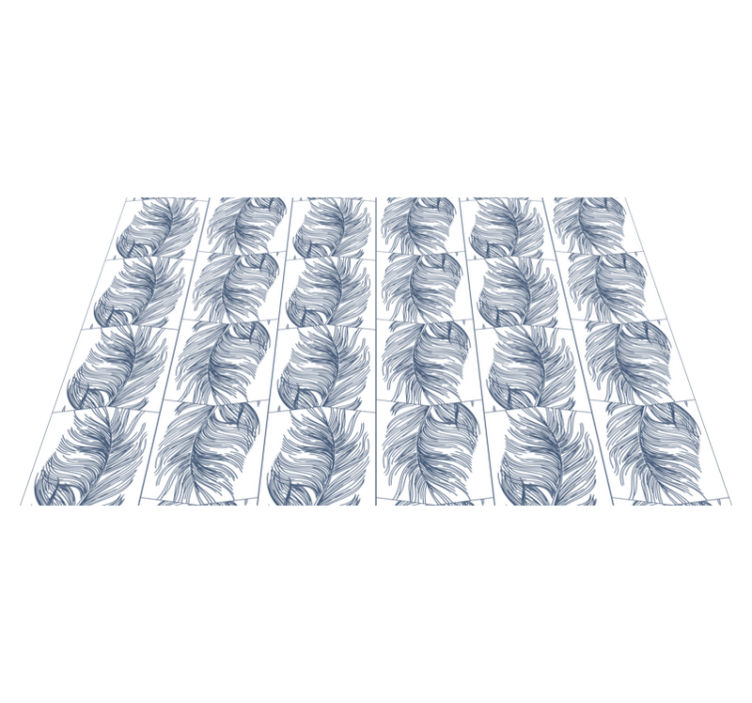 Graceful leaves nature vinyl rug - TenStickers