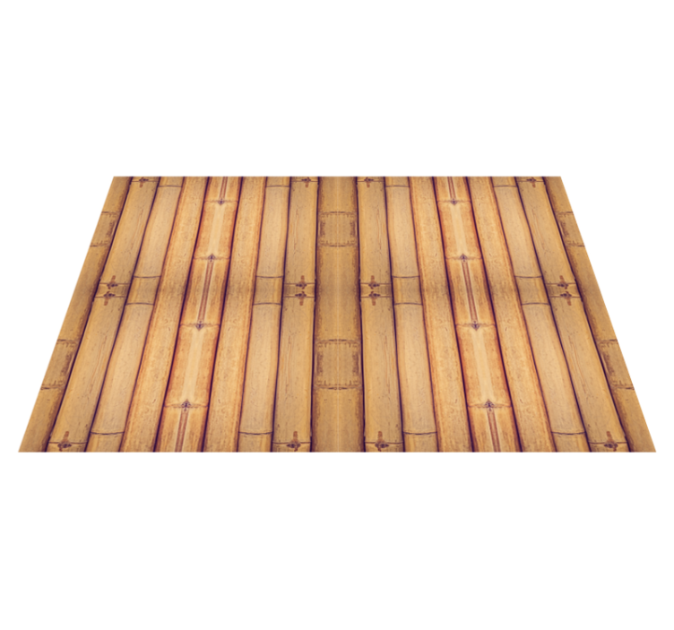 Bamboo Inspired living room vinyl rug - TenStickers