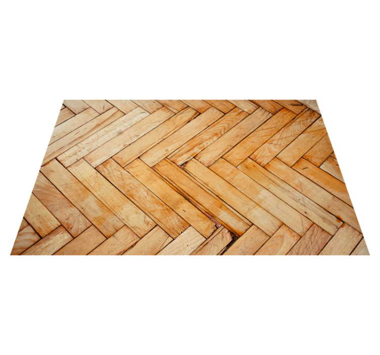 Herringbone Pattern wood vinyl rug - TenStickers