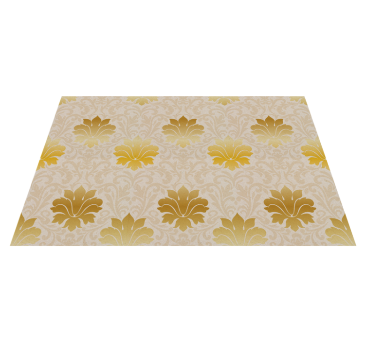 Baroque Pattern Elegance vintage vinyl rug - TenStickers