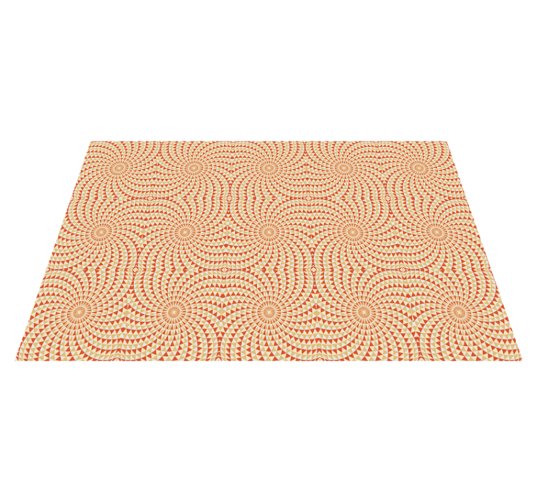 Mandala vinyl rug with mandala pattern detail - TenStickers