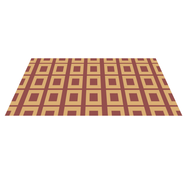 Geometric Squares geometric vinyl rug - TenStickers