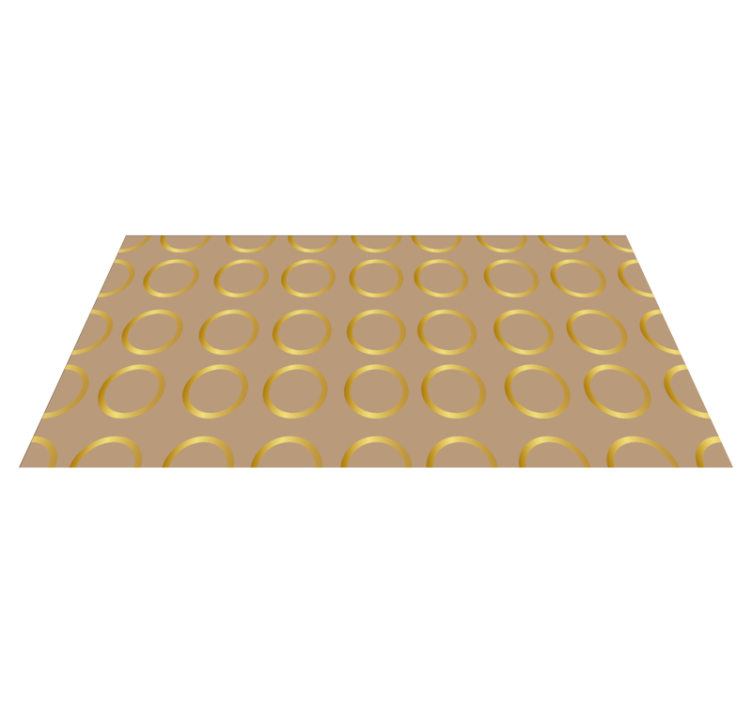 Geometric Circular Pattern stripes vinyl floormat - TenStickers