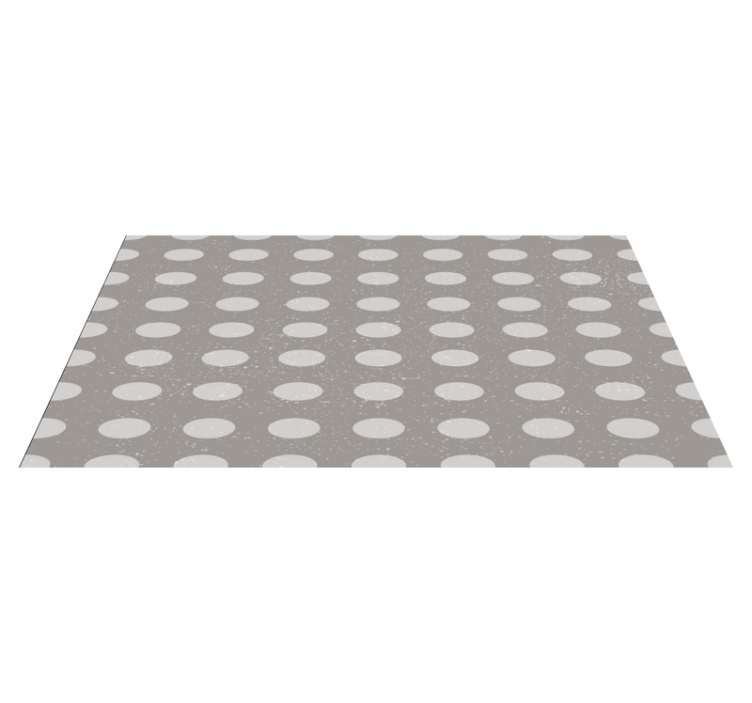 Polka Dot Pattern stripes vinyl floormat - TenStickers