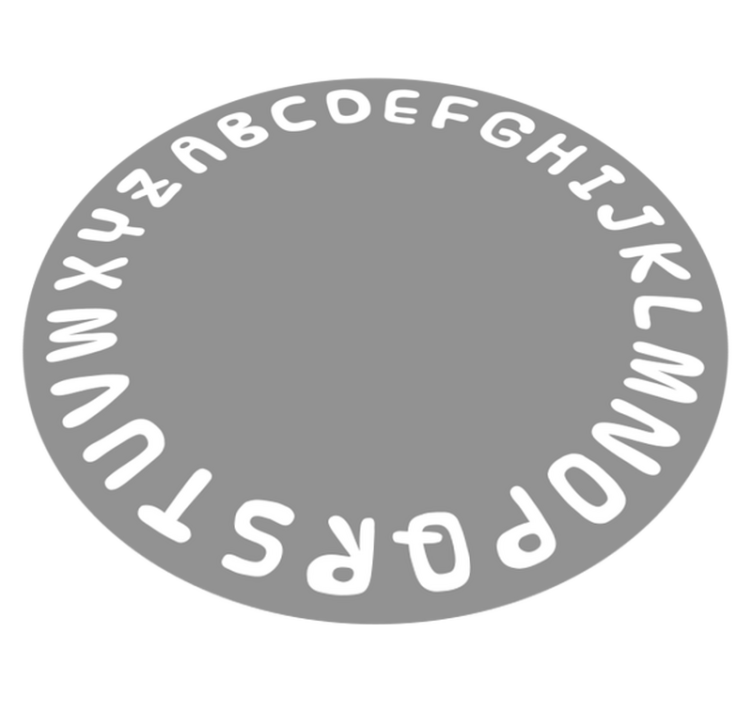 Alphabet Circle abc vinyl rug - TenStickers