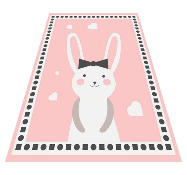 Bunny Nursery Decor nursery vinyl rug - TenStickers