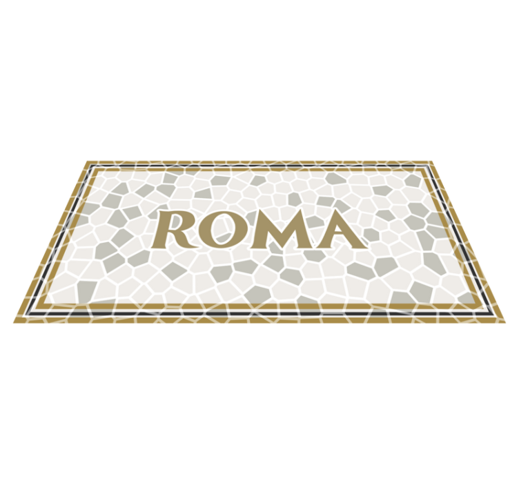 Personalized Roma personalized vinyl rug - TenStickers