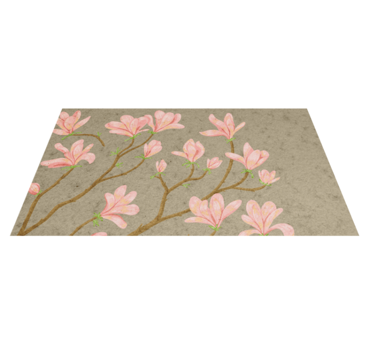 Floral Blossom Display floral vinyl rug - TenStickers
