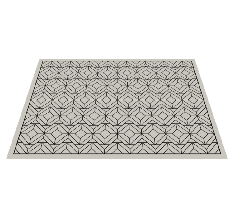 Geometric Bath Mat bathroom vinyl rug - TenStickers