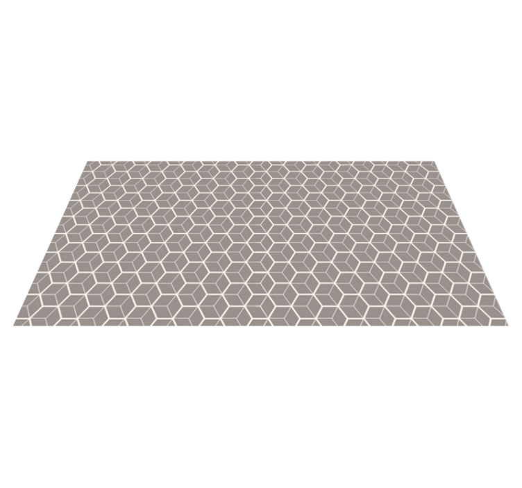 Geometric Lattice geometric vinyl rug - TenStickers