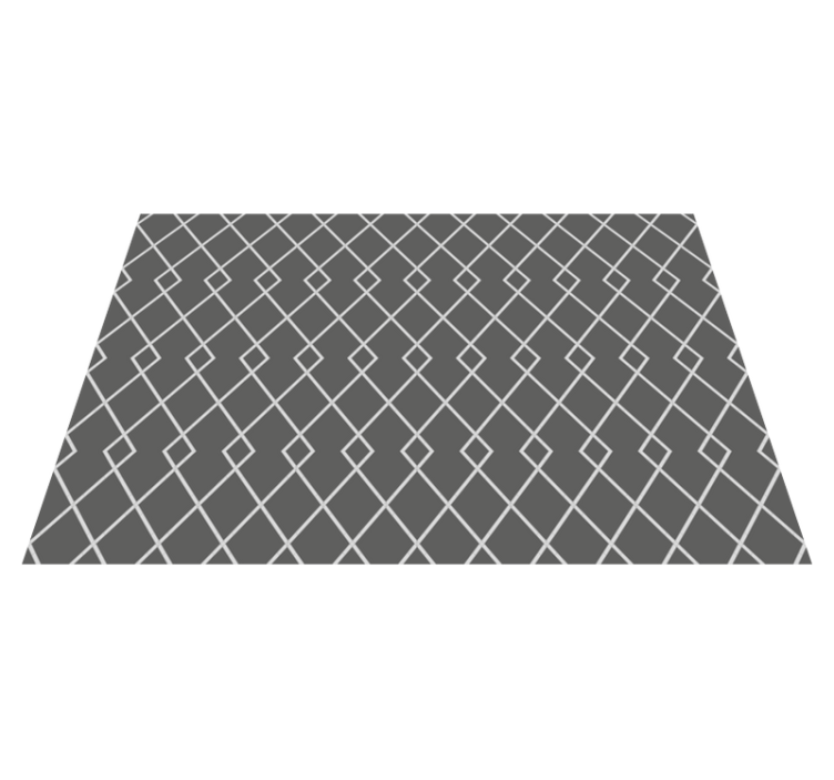 Elegant Diamond Arrangement geometric vinyl rug - TenStickers