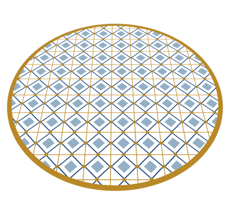 Circular Tiles tile vinyl rug - TenStickers
