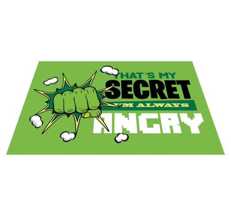 I'm always angry kids rug - TenStickers