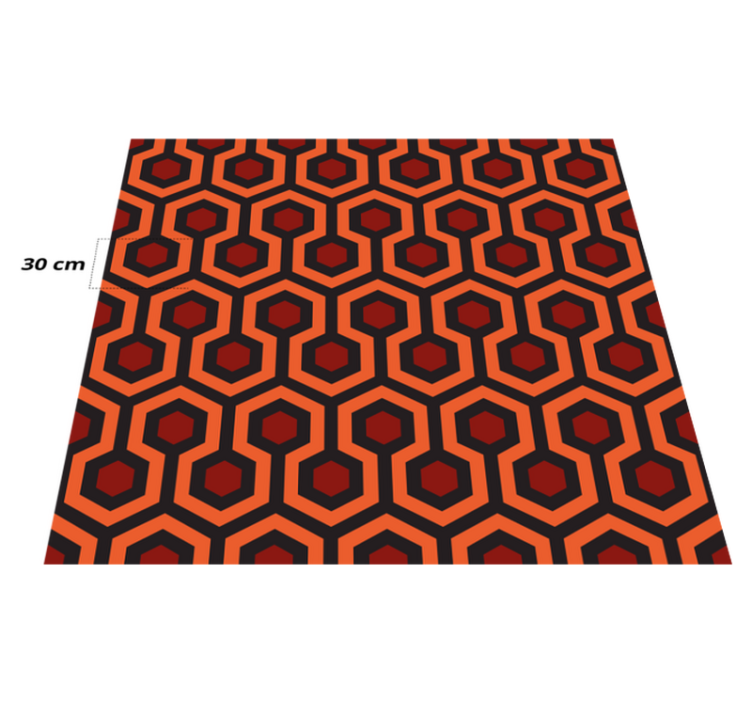 Shining hallway geometric pattern rug - TenStickers