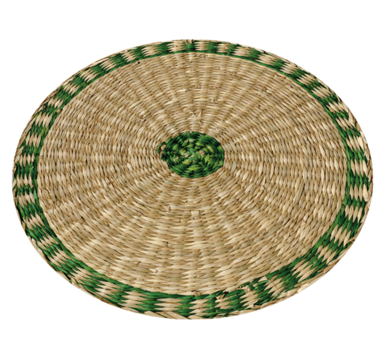 Woven round texture vinyl wood flooring - TenStickers