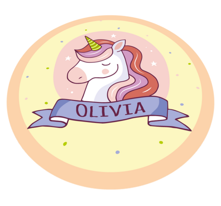 This is the Unicorn Profile of [Customisable Name]. [Customisable - TenStickers