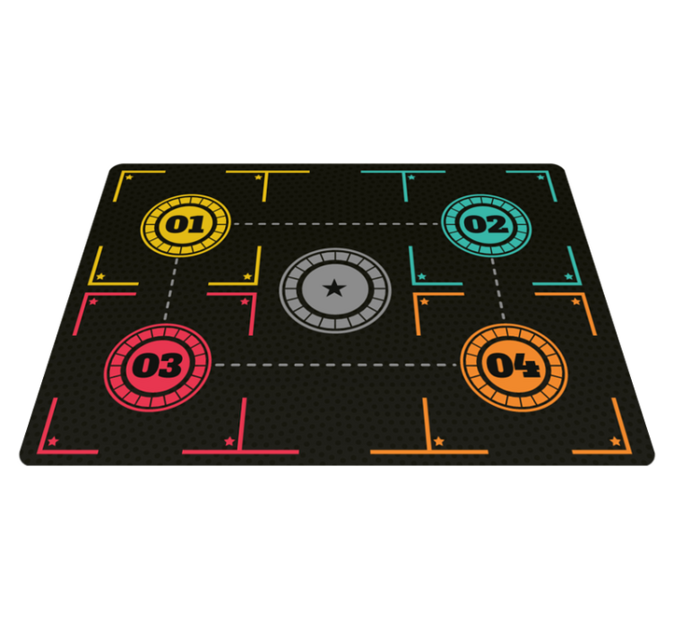 basketball training rectangular rug - TenStickers
