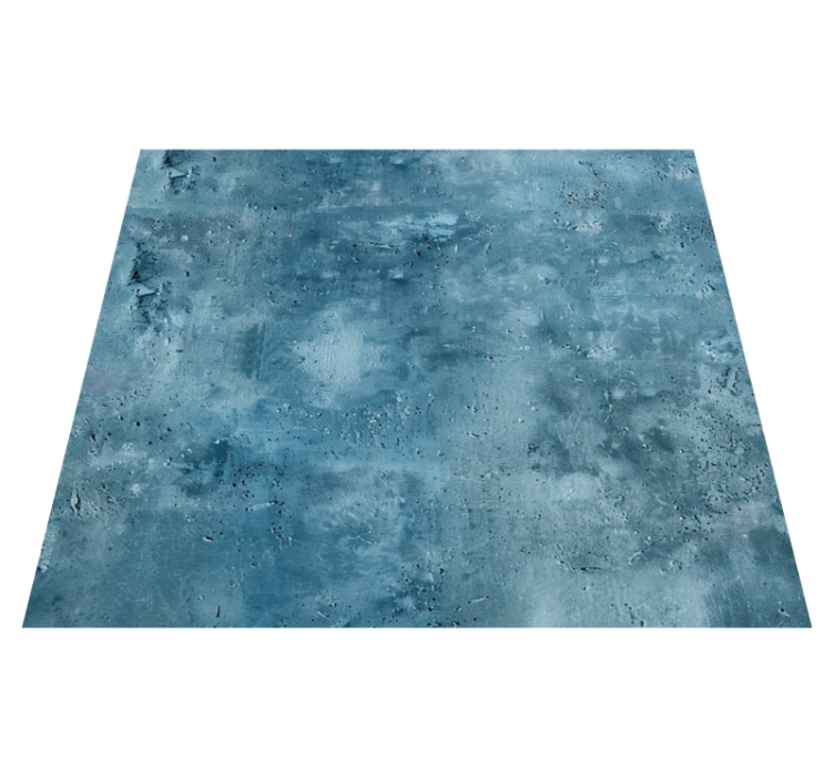 Textured design blue vinyl rug - TenStickers