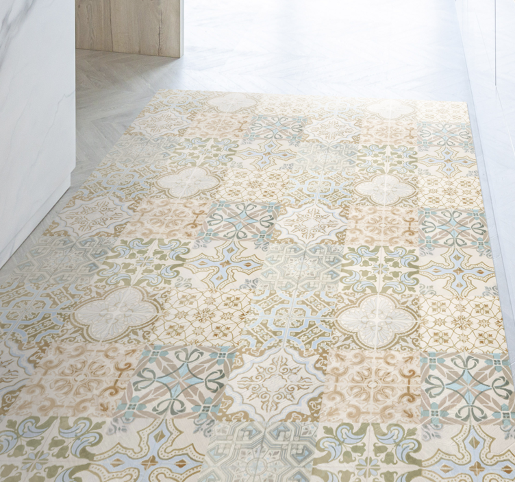 Old relic spanish style vinyl rug - TenStickers