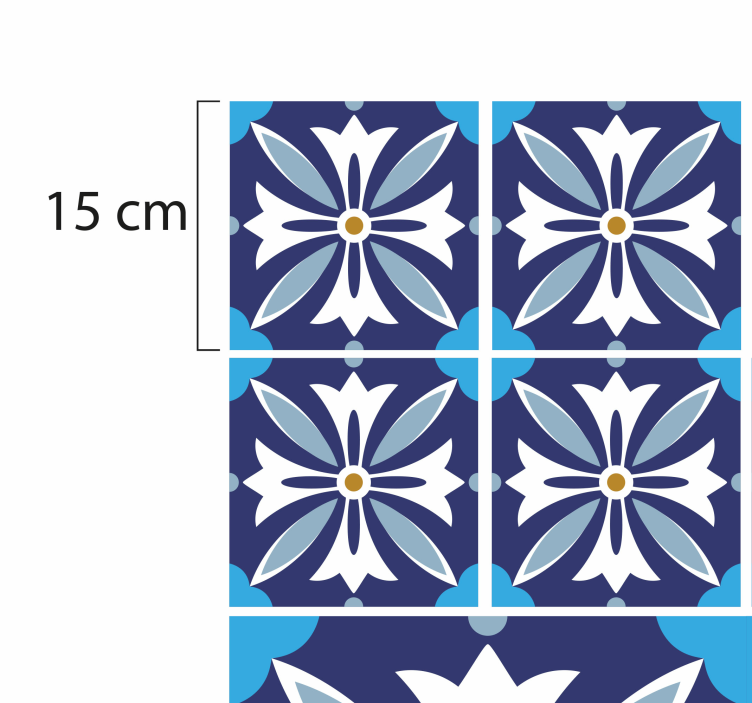 mosaïque Helena runner mosaic floor tiles - TenStickers