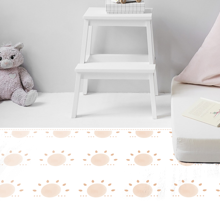 Abstract minimal Sun nordic rug - TenStickers