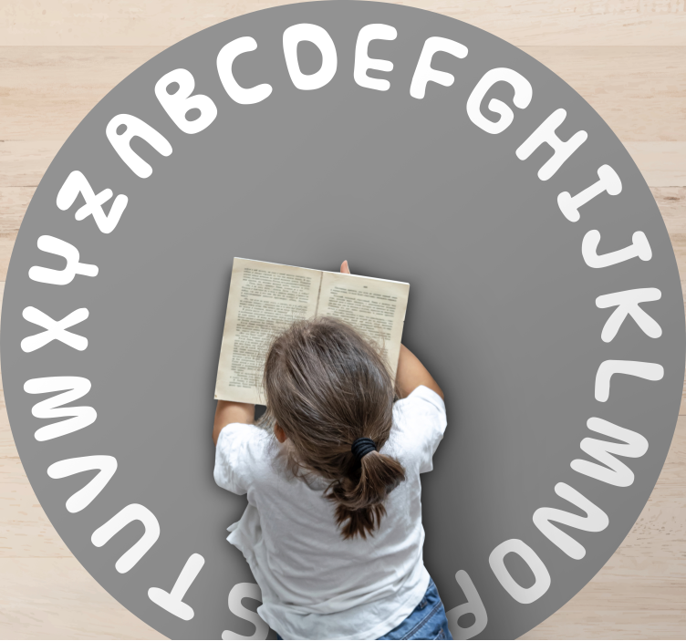 Alphabet Circle abc vinyl rug - TenStickers