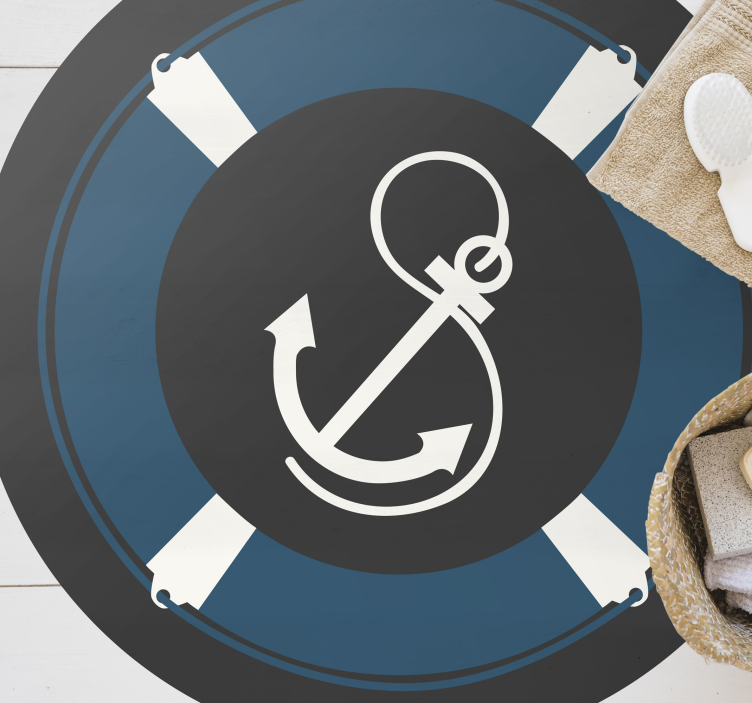 anchor rug carpet teen vinyl rug - TenStickers