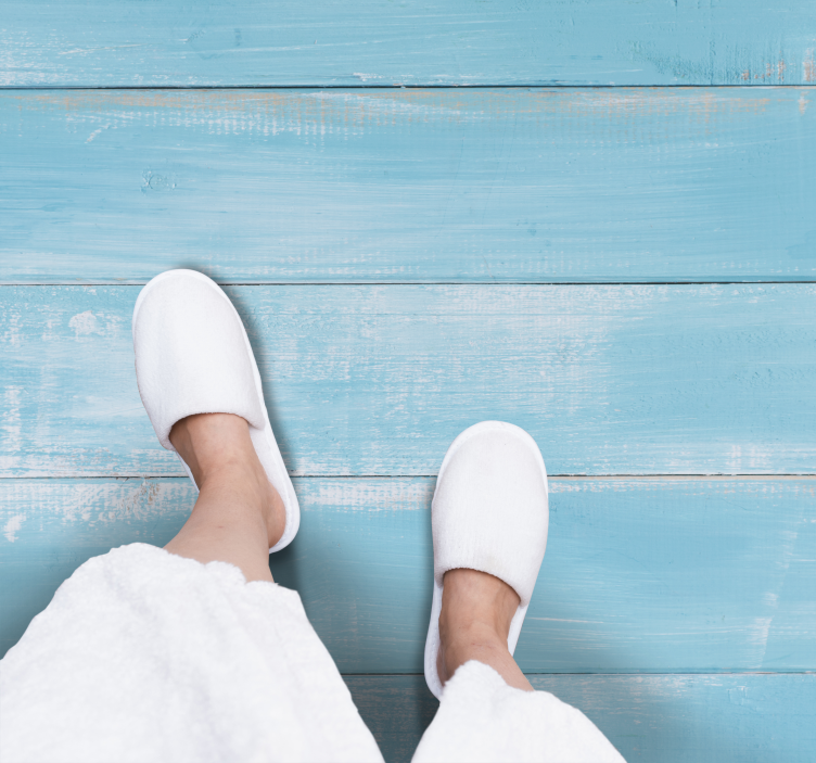 Stunning blue marine style  wood vinyl carpet - TenStickers