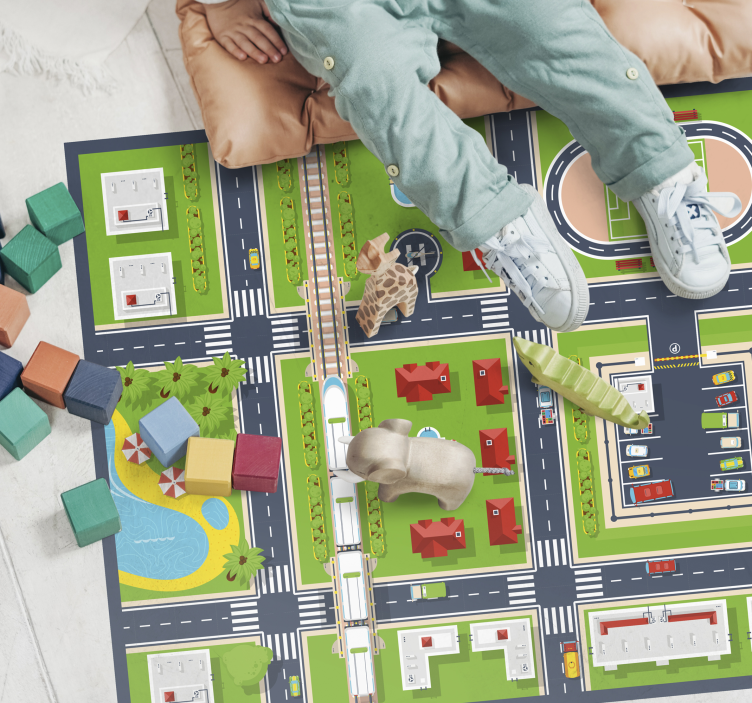 City Playmat road vinyl rug - TenStickers