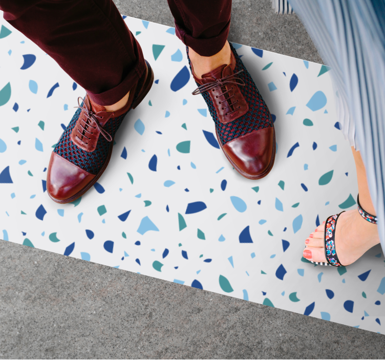 Colorful Pattern marble vinyl rug - TenStickers