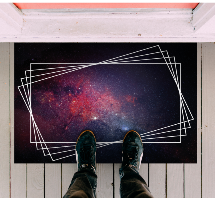 Cosmic Nebulae Patterns modern vinyl rug - TenStickers