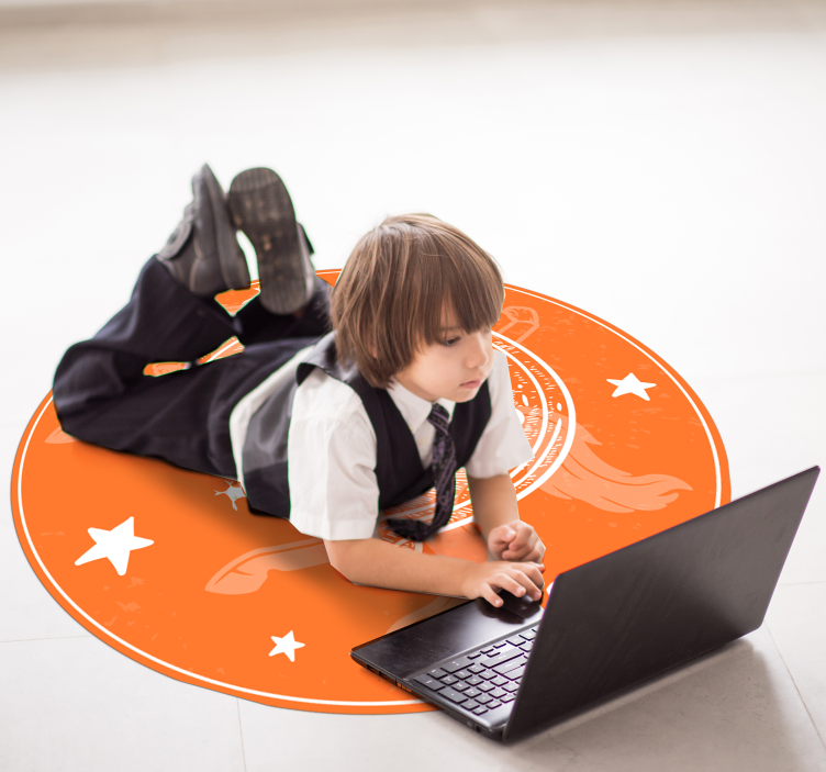 Cosmic Play Space kids vinyl rug - TenStickers