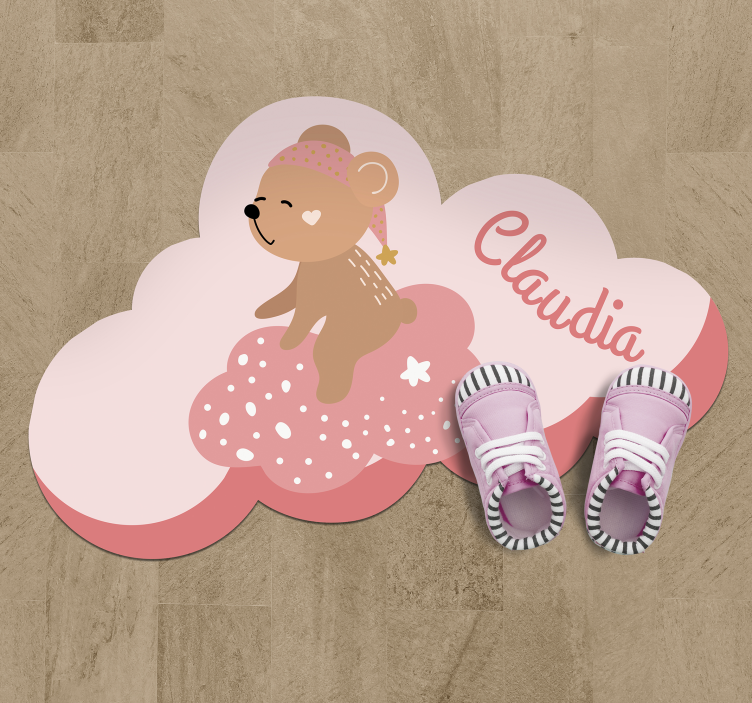 Customizable Cloud custom vinyl rug - TenStickers