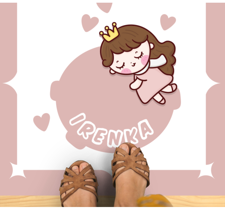 Cute Princess Theme custom vinyl rug - TenStickers