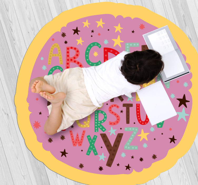 Educational Alphabetic alphabet vinyl rug - TenStickers