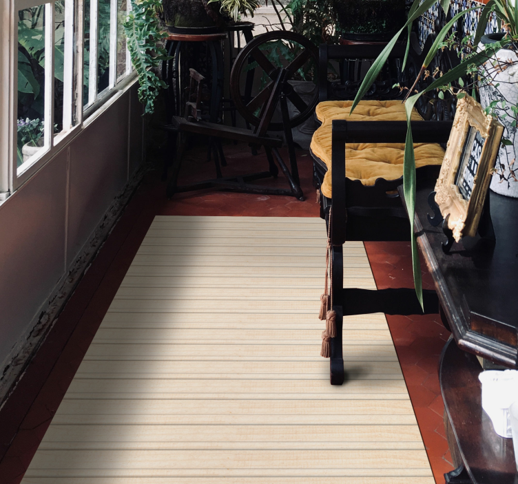 Embossed slats wood effect vinyl rug - TenStickers