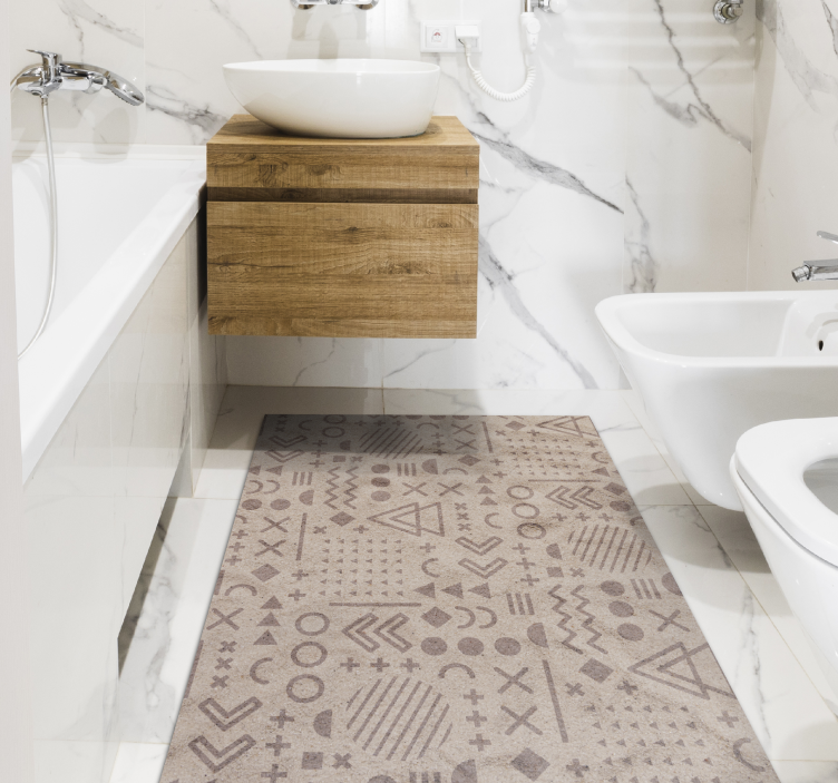 Ethnic Patterned Accessory ethnic vinyl rug - TenStickers