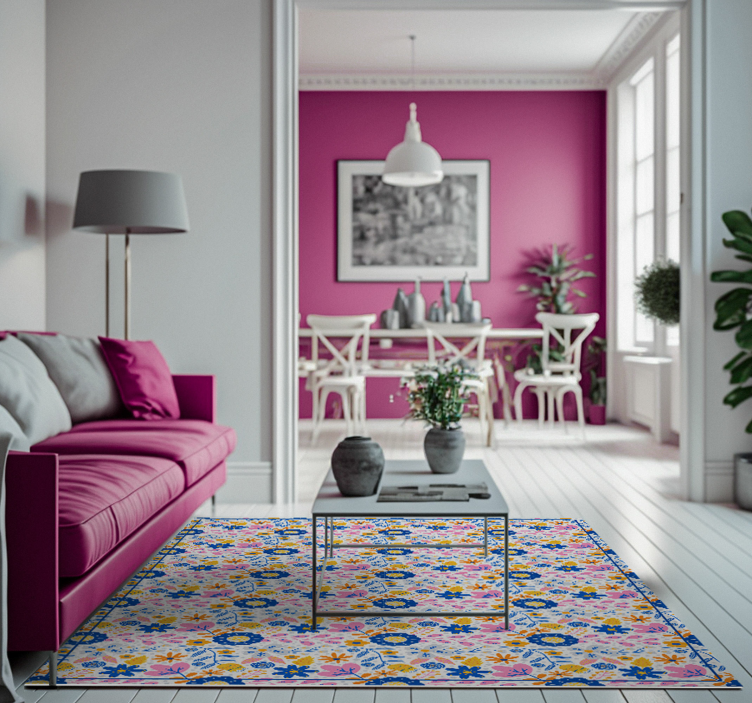 Flowery Springtime nature rug - TenStickers