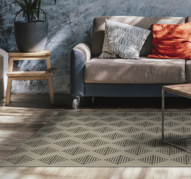 Geometric Pattern Element geometric vinyl rug - TenStickers