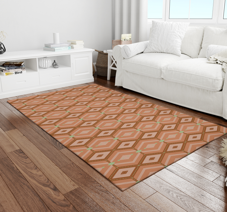 Geometric Pattern Harmony geometric vinyl rug - TenStickers