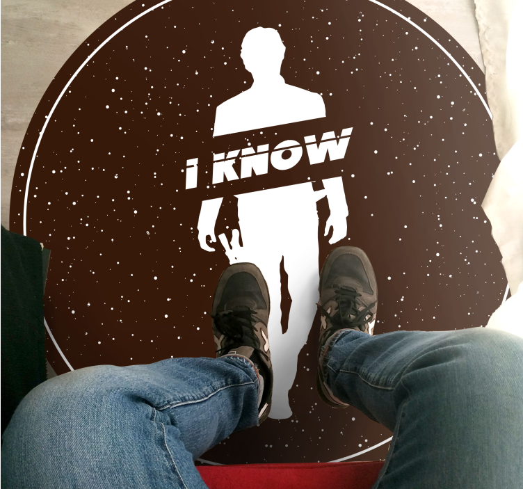 Han brown collage pattern teen vinyl rug - TenStickers