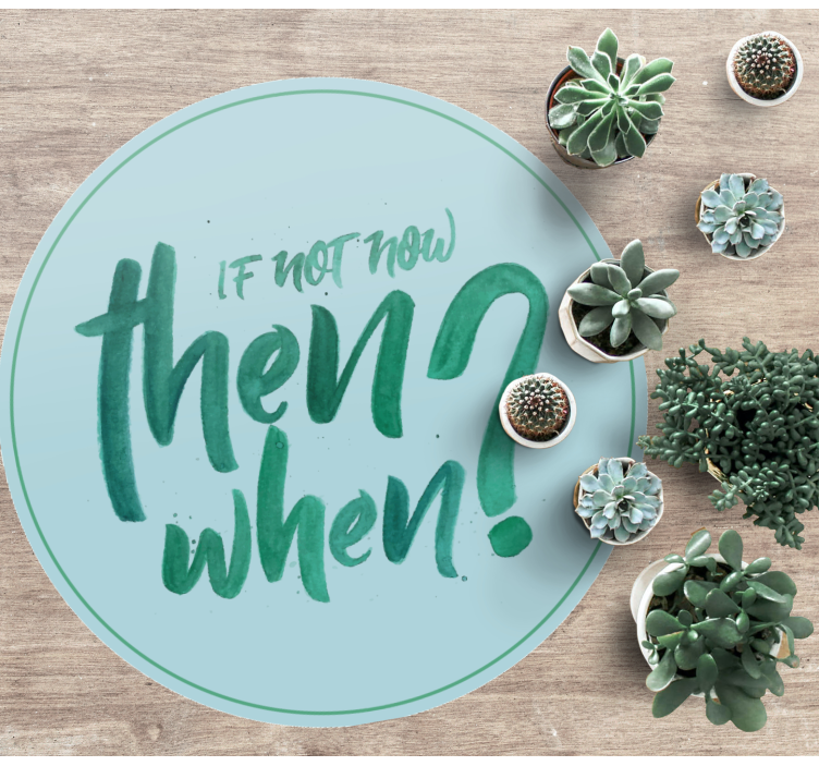 If not now custom vinyl rug - TenStickers