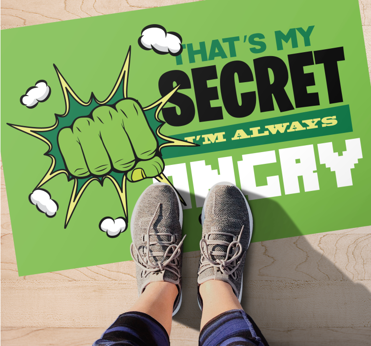 I'm always angry kids rug - TenStickers