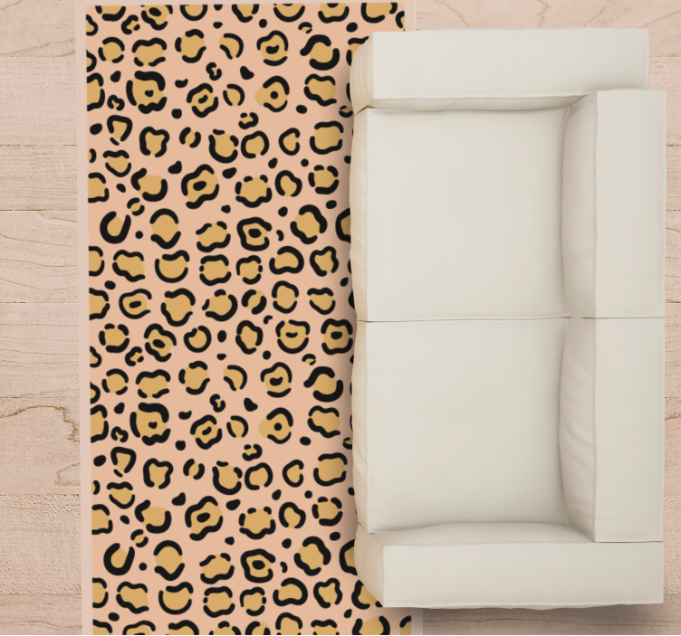 Leopard Pattern Play animal print vinyl rug - TenStickers