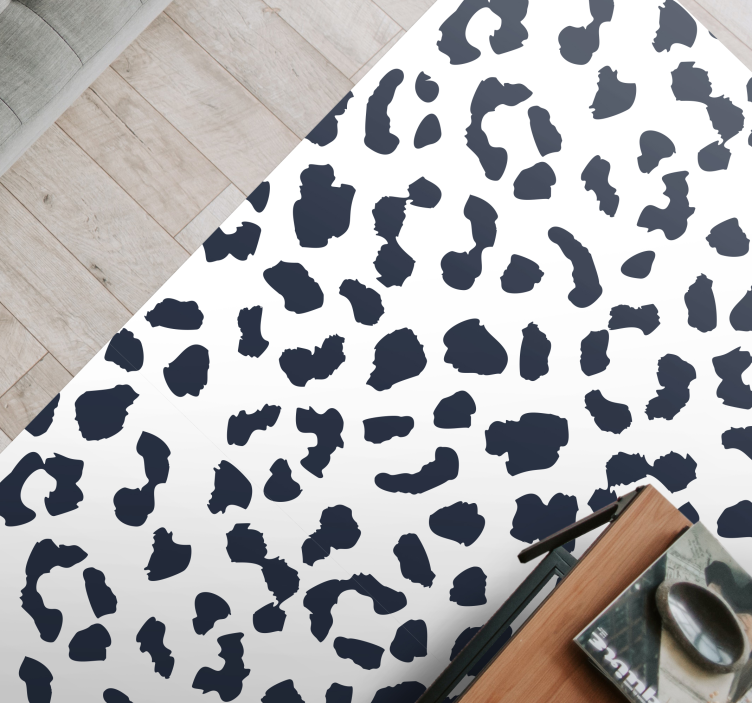 Leopard spot print animal print vinyl rug - TenStickers