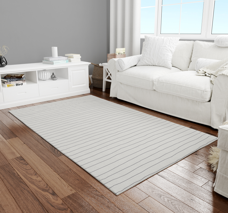 Linear Monochrome stripes vinyl floormat - TenStickers